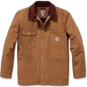 Carhartt Men's Loose Fit Firm Duck Blanket-Lined Chore Coat